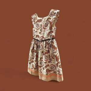 Janie and Jack Paisley Equestrian Print Dress